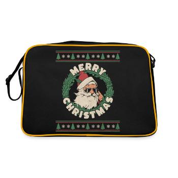 Joie de Noël : Passez un joyeux Noël ! - Sac Retro - noir/or - Dos