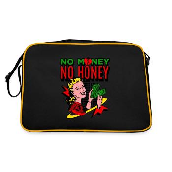 Pas d’argent, pas de miel ? Aucun problème! - Sac Retro - noir/or - Dos