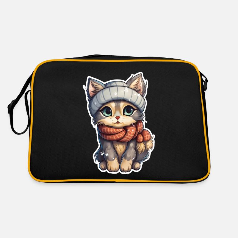 Chat en hiver Sac Retro