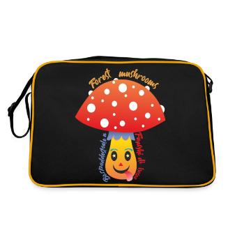 Champignons forestiers - Sac Retro - noir/or - Dos