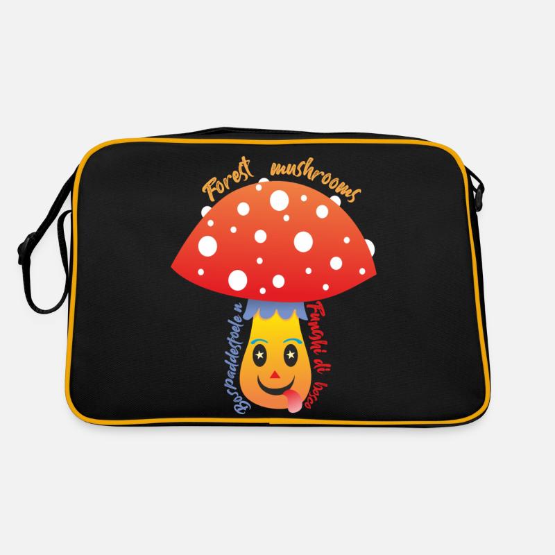 Waldpilze Retro Tasche