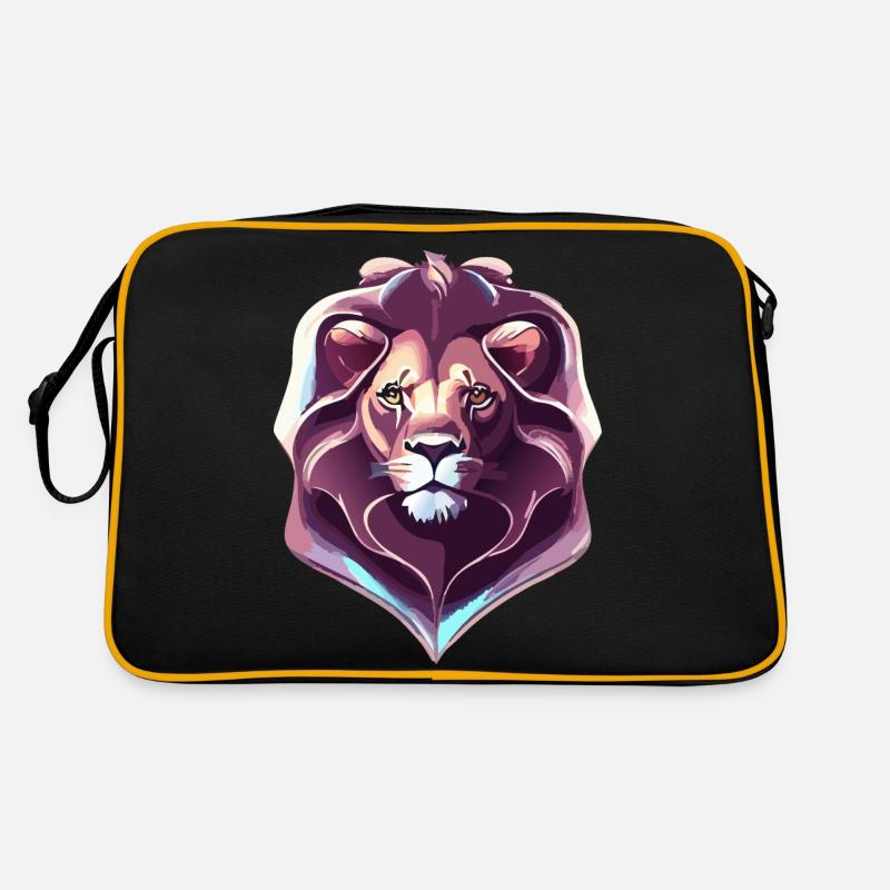 Lion royal chromé Sac Retro