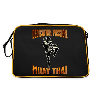 Muay Thaï Boxe Muay Thaï - Sac Retro - noir/or - Dos