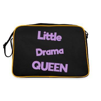 babysprüche - Retro Tasche - Schwarz/Gold - Hinten