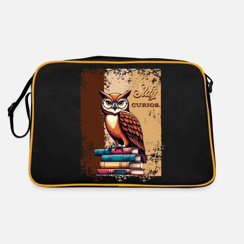 STAY CURIOUS Retro Tasche