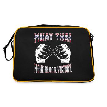 Muay Thaï Boxe Muay Thaï - Sac Retro - noir/or - Dos