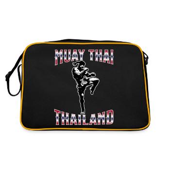 Muay Thaï Boxe Muay Thaï - Sac Retro - noir/or - Dos