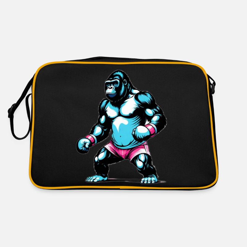 Gorille Boxeur Boxe Sac Retro