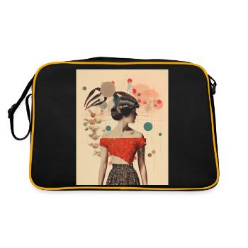 Collage de Scorpion - Sac Retro - noir/or - Dos