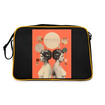 Gémeaux - Sac Retro - noir/or - Dos