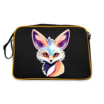 Dessin de Fennec renard du désert - Sac Retro - noir/or - Dos