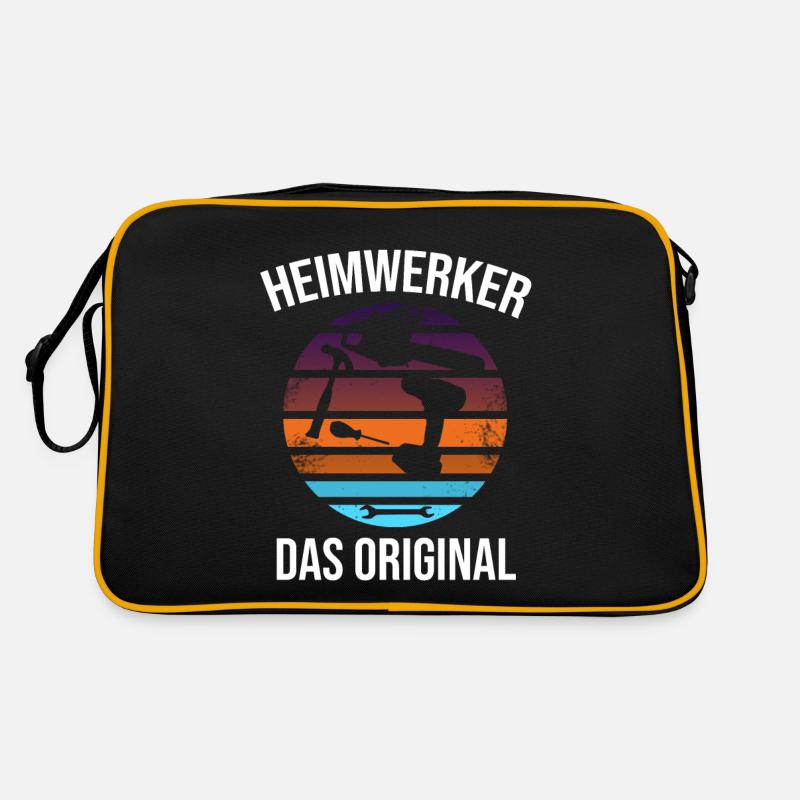 heimwerker das original - Retro Tasche - Schwarz/Gold