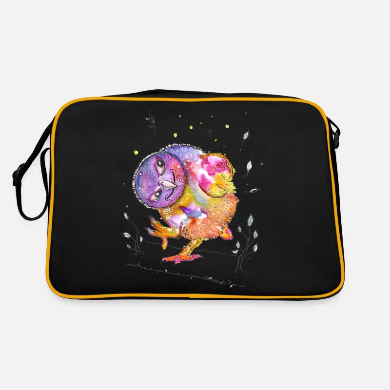 Gute Laune Eule Retro Tasche