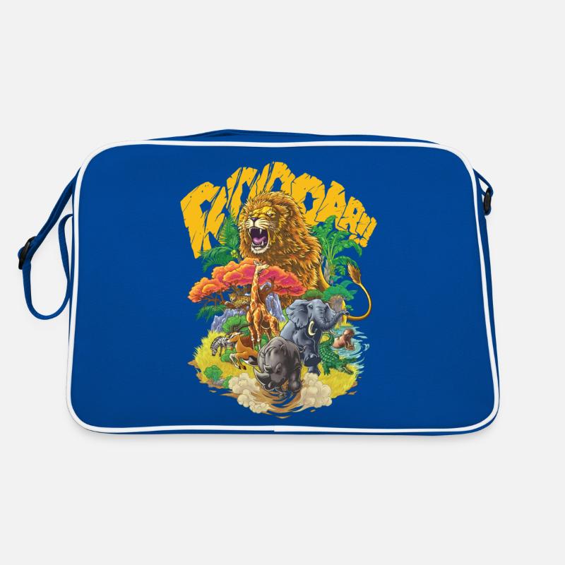 Tiere der Savanne #1 Retro Tasche
