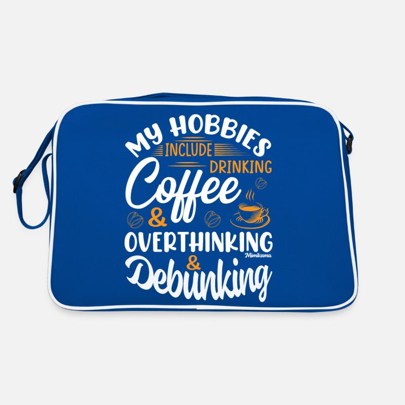 Mimikama Hobbies Coffee Overthinking Debunking Retro Tasche