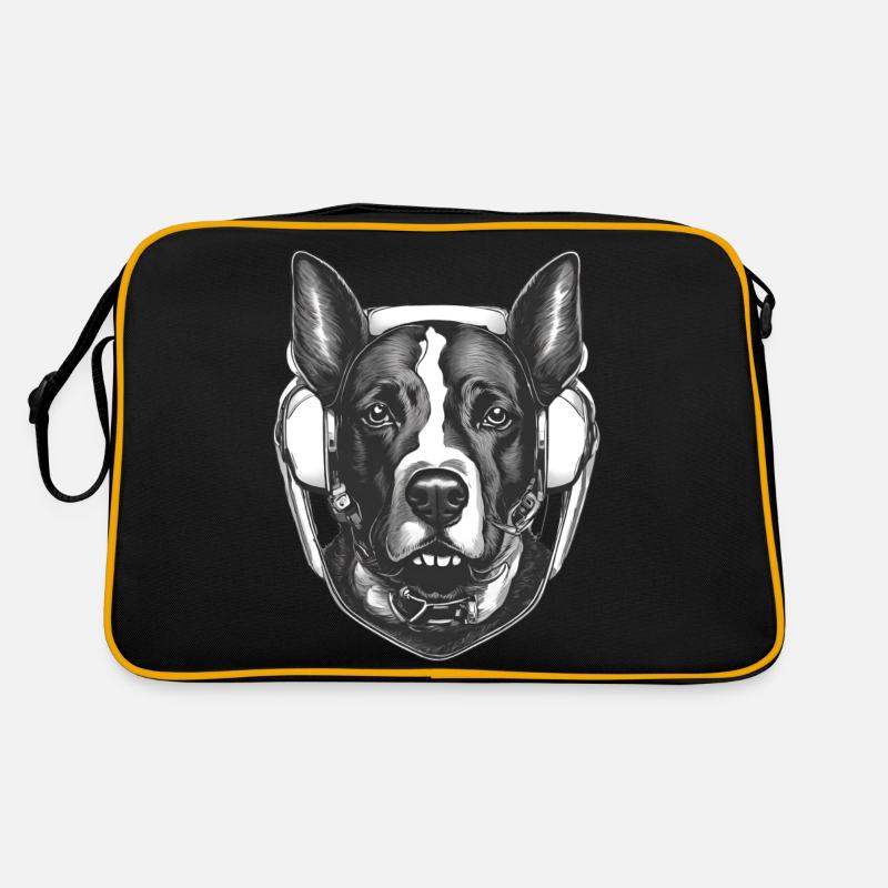 Hunde Boxer Schäferhund designe Retro Tasche