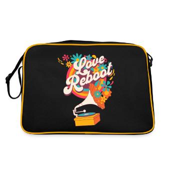 Break Up Divorce Quotes New Start Motivational - Retro Bag - black/gold - Back