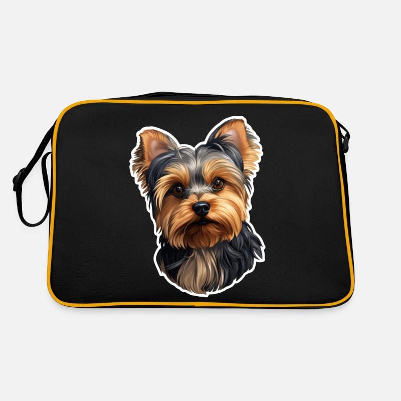Tête de Yorkshire Terrier Sac Retro