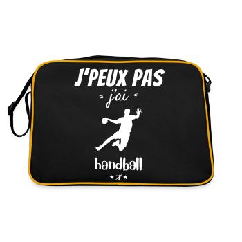I can't I have handball - Retro Bag - black/gold - Back