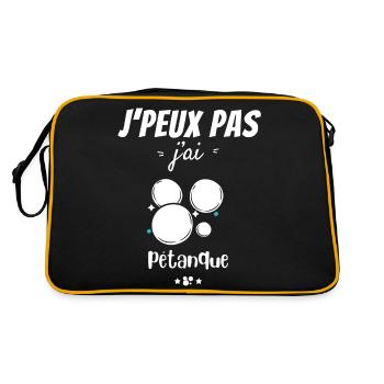 Petanque Passion - Retro Bag - black/gold - Back