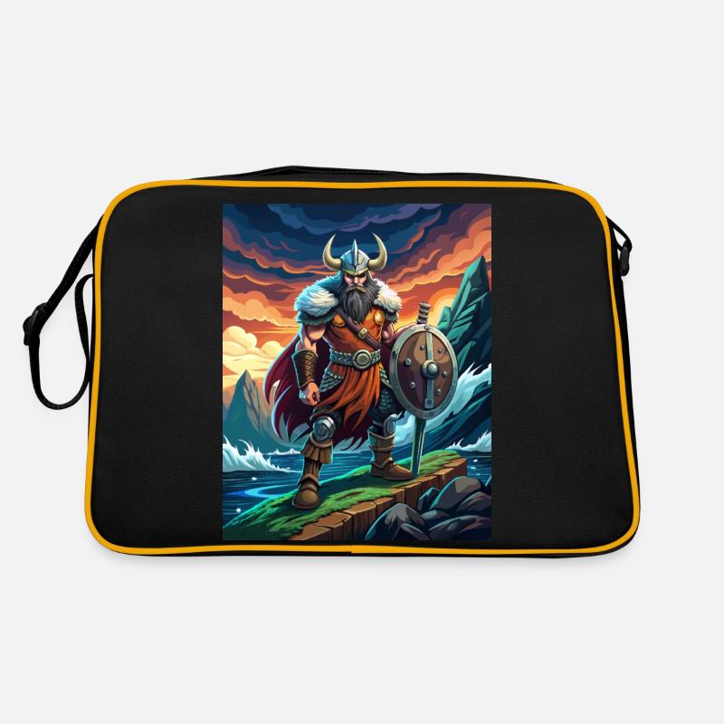 Wikingerkrieger Retro Tasche