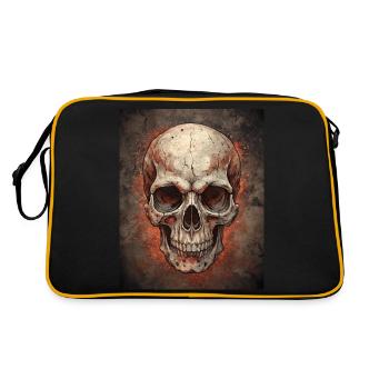 Grunge Skull - Retro Bag - black/gold - Back
