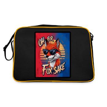 Oh For Fox Sake - Sac Retro - noir/or - Dos