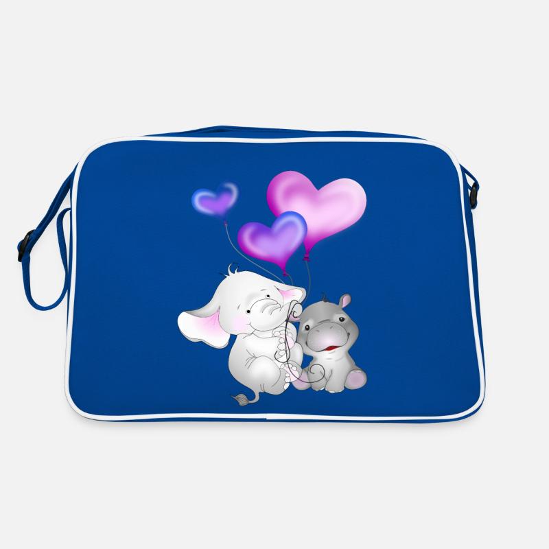 Elefant Luftballon Nilpferd Retro Tasche