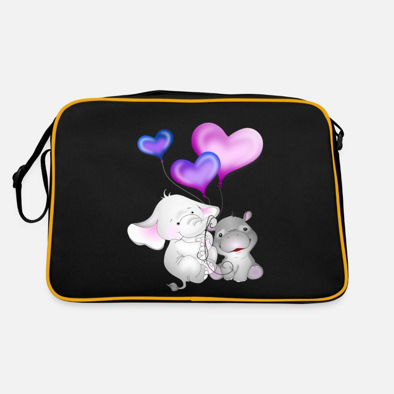 Elephant Balloon Hippopotamus Retro Bag