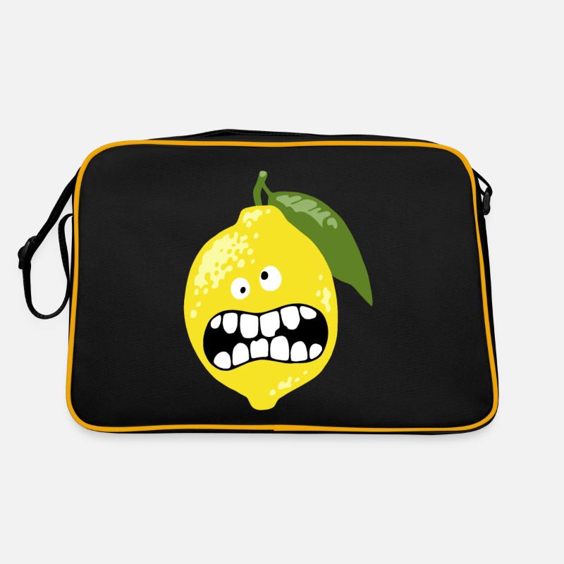 saure Zitrone Retro Tasche
