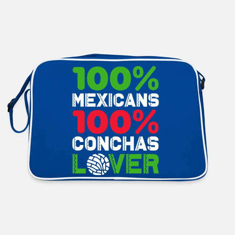 mexicans 100 per cent conchas lover Design Retro Bag