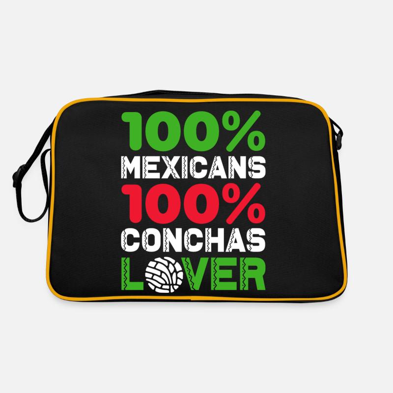 mexicans 100 per cent conchas lover Design Retro Bag