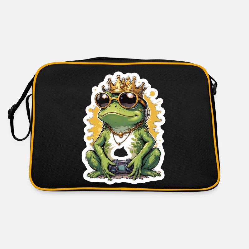 Retro Gamer Frog avec manette Jeux de console Sac Retro