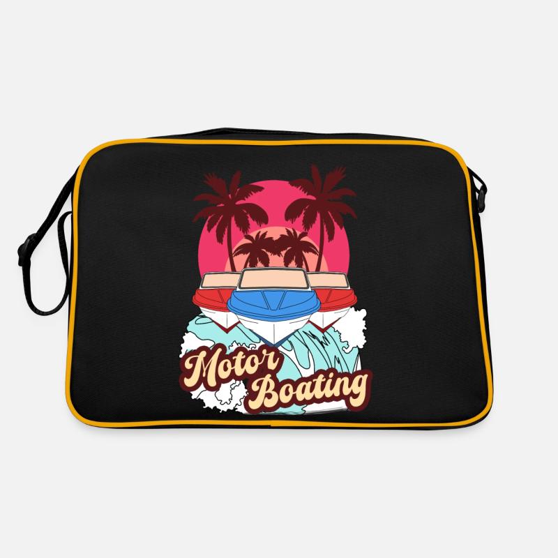Motor Boating - Boot Motorboot Sommer Strand Retro Retro Tasche