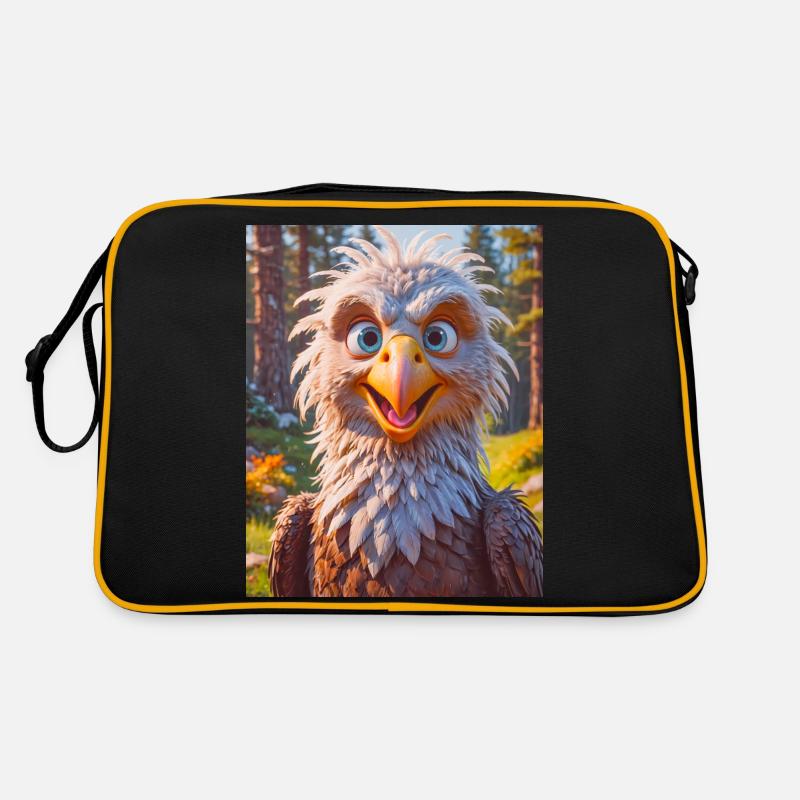 Oiseaux mignons du monde entier Pygargue à queue blanche Sac Retro