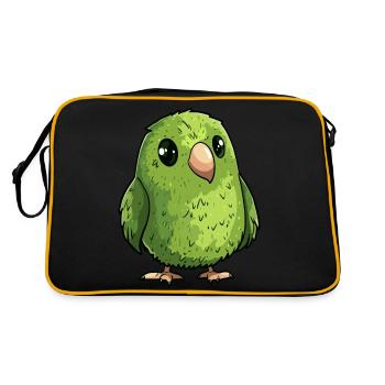 petit kakapo de Nouvelle-Zélande - Sac Retro - noir/or - Dos