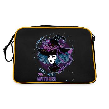 Halloween Stay Wild Witches - Retro Bag - black/gold - Back
