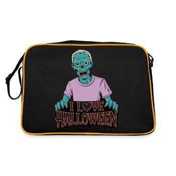 I love Halloween - Sac Retro - noir/or - Dos