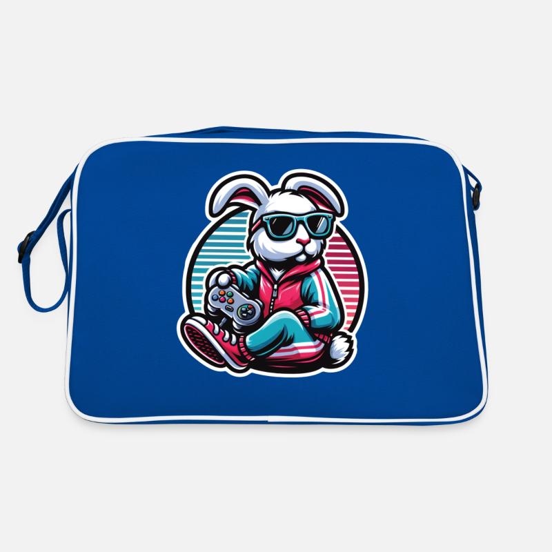 Lässiger Gamer-Hase Mit Controller Retro Tasche