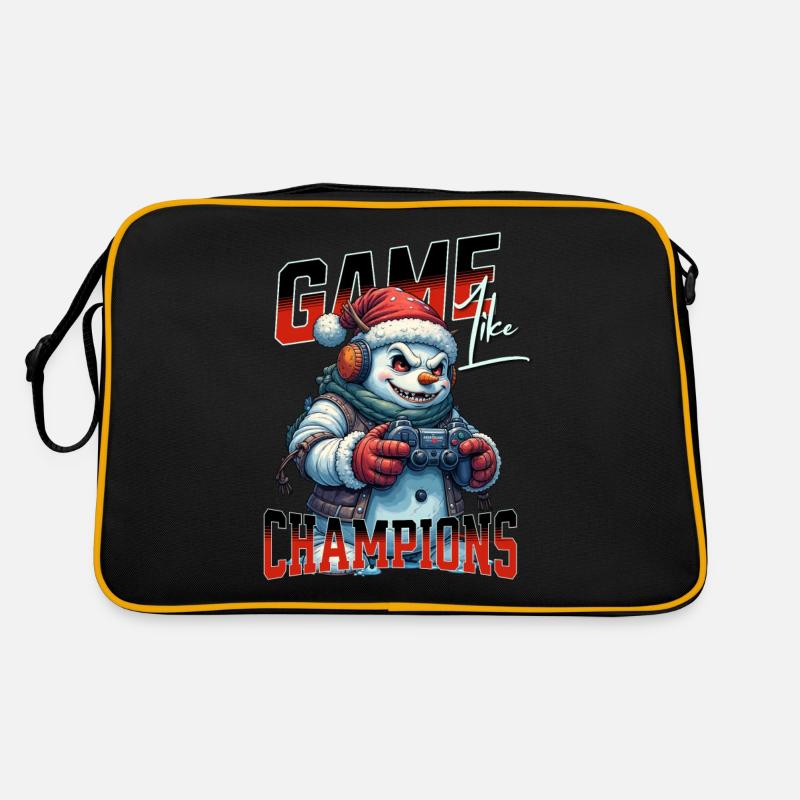 Game Like Champions With Skull and Controller Retro Bag