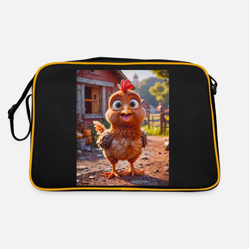 Animaux super mignons dans une forêt – Poulet Sac Retro