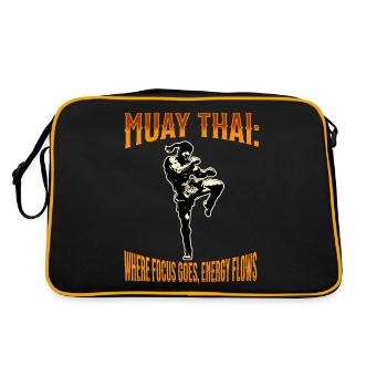 Muay Thai Boxing Muay Thai - Retro Bag - black/gold - Back