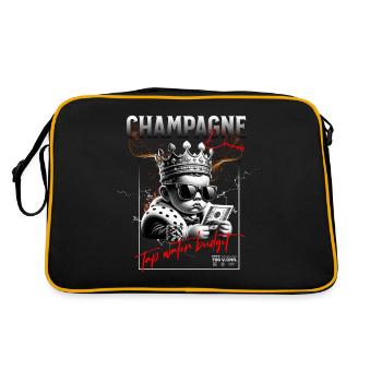 Cool statement in the luxury streetwear trend - Retro Bag - black/gold - Back