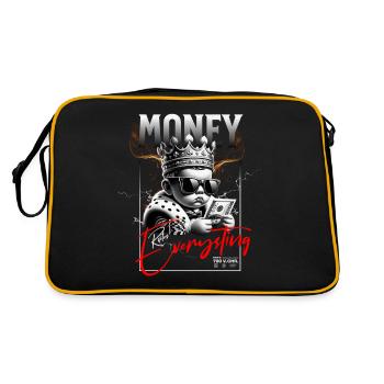 Money Rules Everything: Royal Style - Retro Bag - black/gold - Back