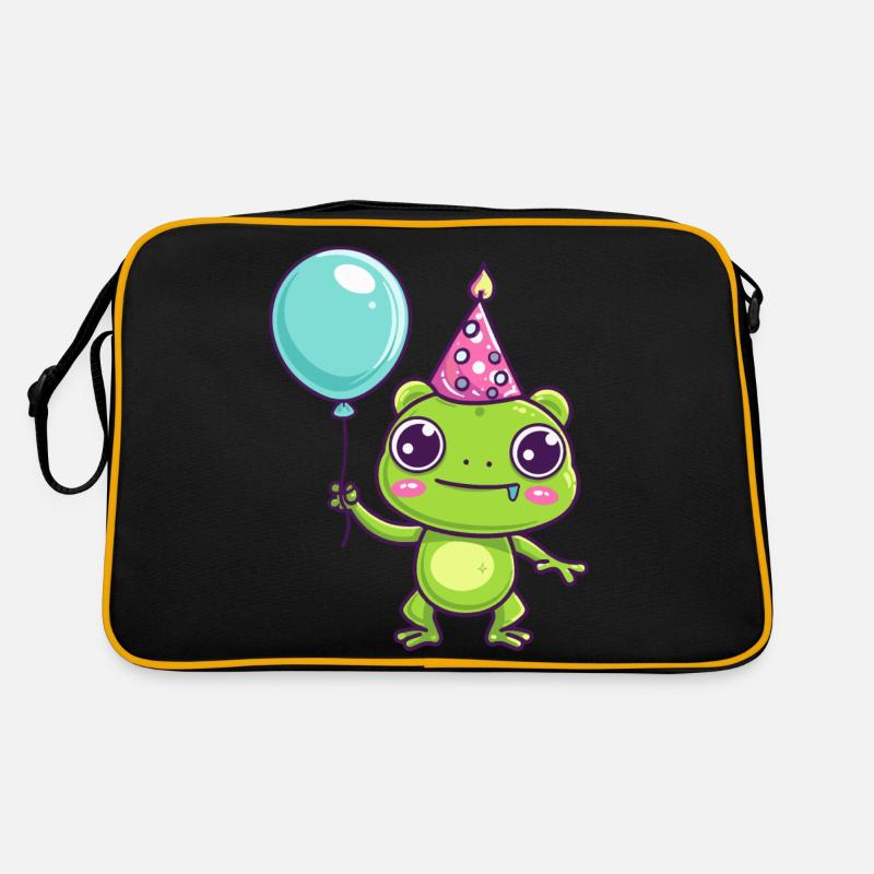 Frog Birthday Comic Cute Retro Bag