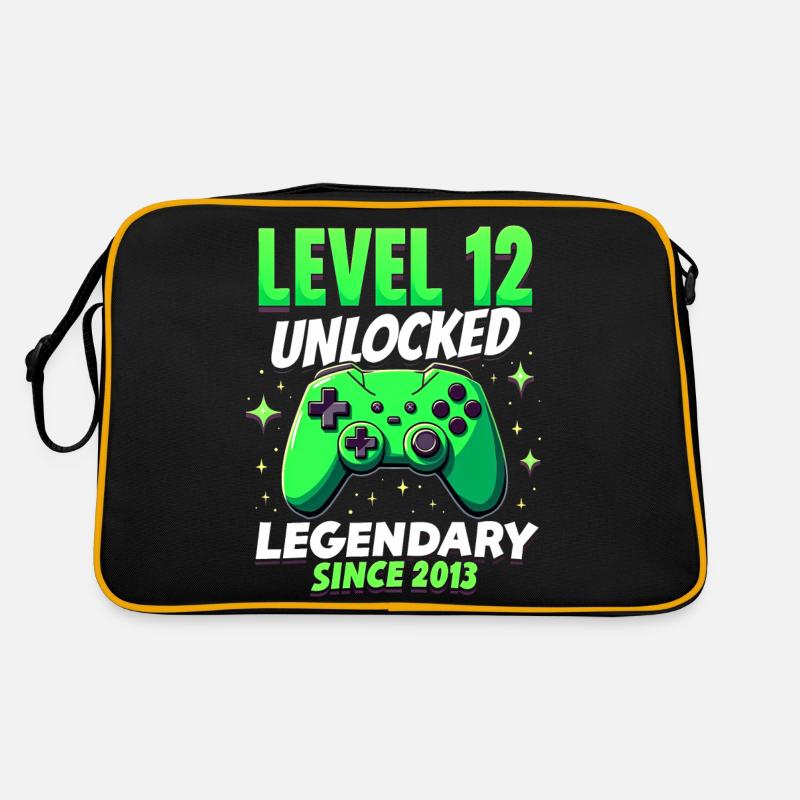 Level 12 Geburtstag Junge Gamer 12er Geburtstag Retro Tasche