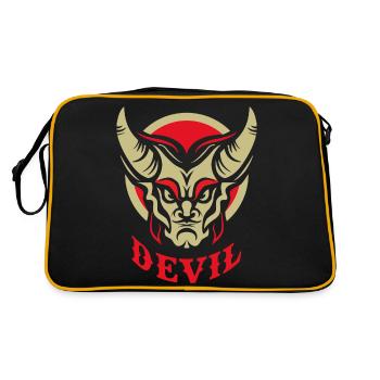 Devil - Retro Bag - black/gold - Back