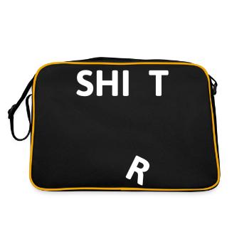 SHIT SHIRT - Retro Bag - black/gold - Back