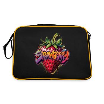 Belle et délicieuse fraise - Sac Retro - noir/or - Dos