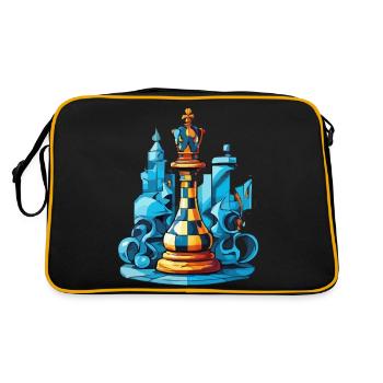 Roi des échecs - Sac Retro - noir/or - Dos